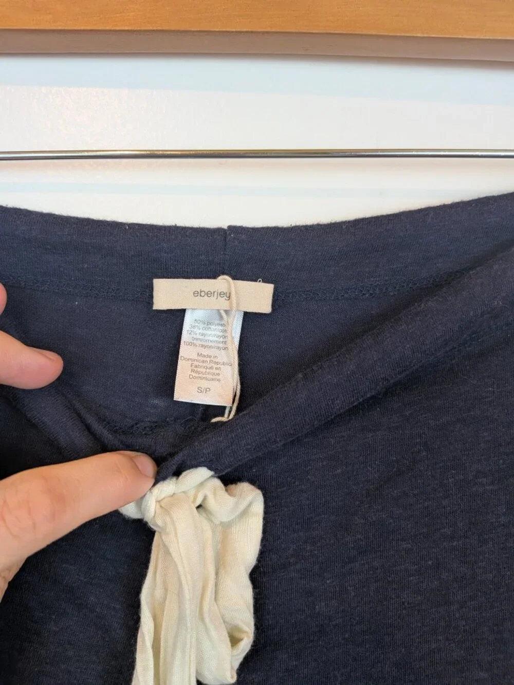 Eberjey Pajama Bottoms in Navy, Sz Sm